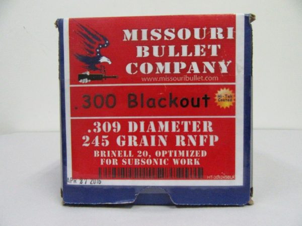 Missouri Bullet Co. - CAST 300 BLKOUT 245gr RNFP COATED 250/Box