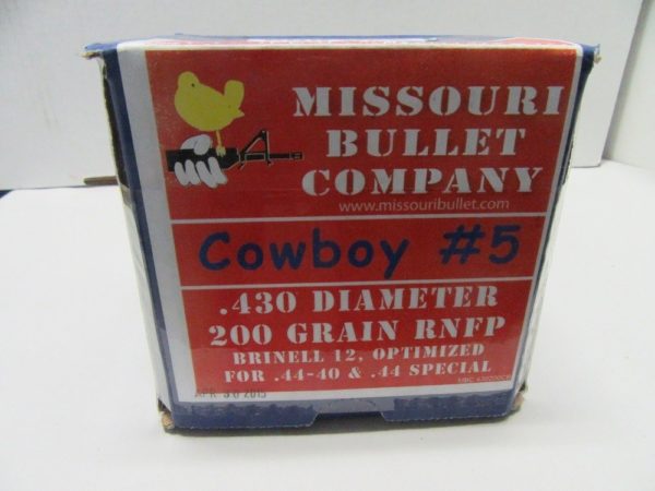 Missouri Bullet Co - 44 Cal (.430) LEAD 200gr RNFP CB#5 500/Box