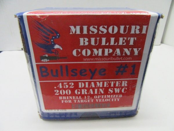 Missouri Bullet Co  - 45 Cal (.452) LEAD 200gr LSWC #1 500/Box
