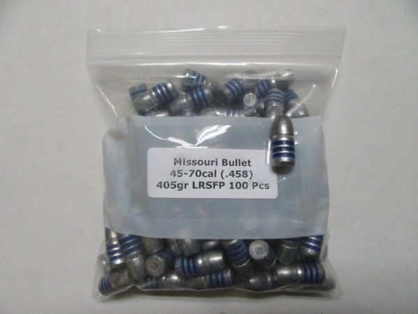Missouri Bullet Co. - 45-70 (.458) 405gr RNFP CAST LEAD BULLET 100/Bag