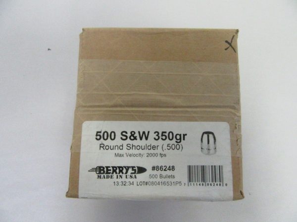 Berry - 50 Cal (.500) A/E 350gr RS w/Cann BULLET 500/box