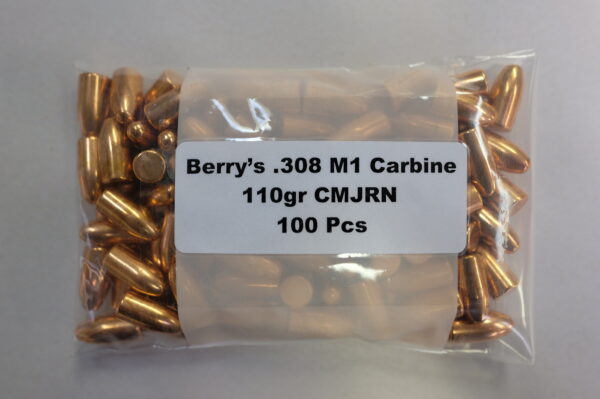 Berry's - 30M1 CARBINE (.308) 110gr RN BULLET 100/Bag