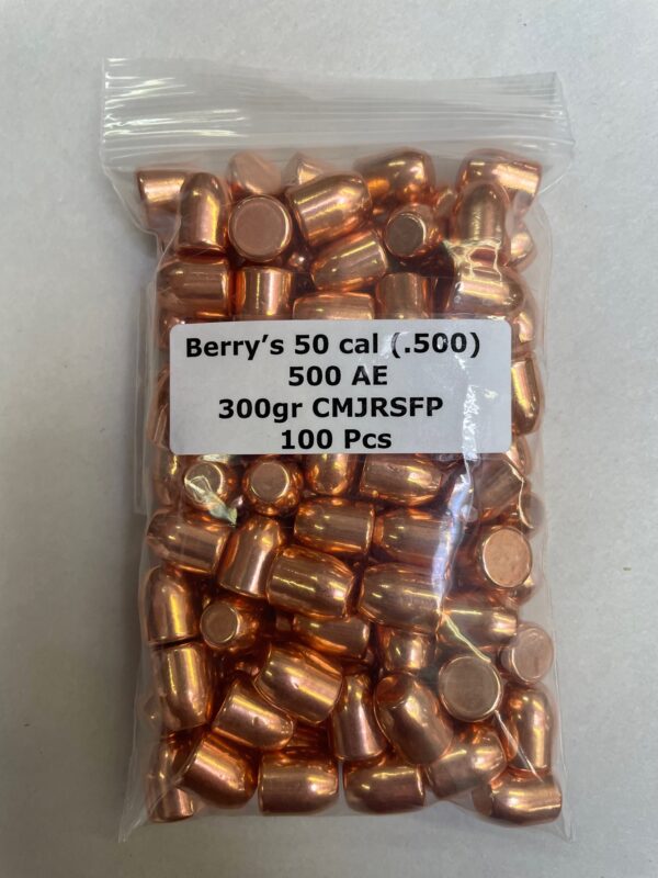Berry - 50cal AE (.500) 300gr RSFP BULLET 100Bag