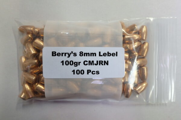 Berry - 8mm Lebel (.330) 100g TMJ RN 100/Bag
