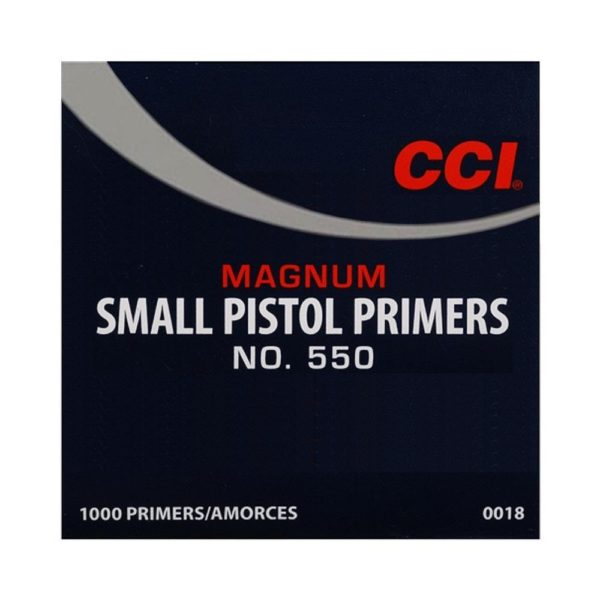 CCI - PRIMER #550 SMALL PISTOL MAG 100/SLEEVE