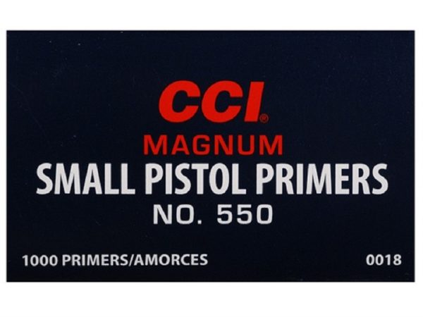 CCI - PRIMER #550 SMALL PISTOL MAG 1000/box