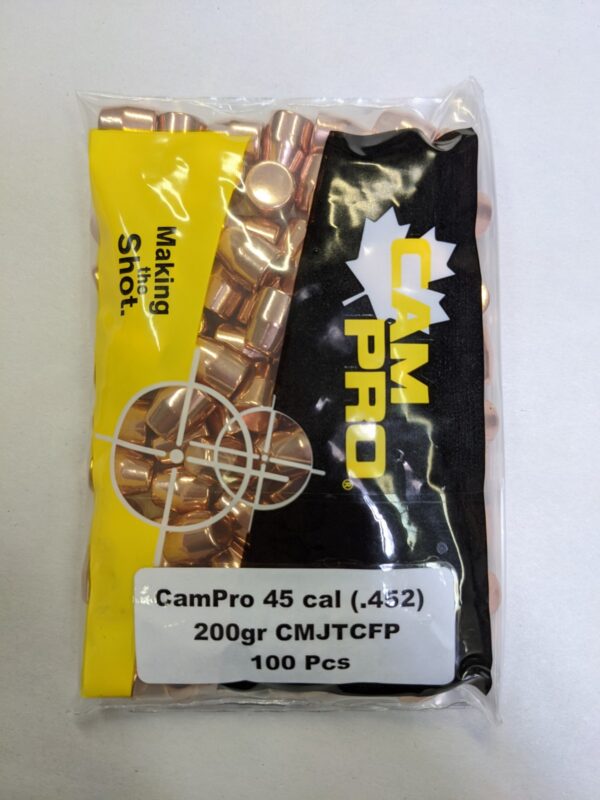 CamPro - 45cal (.452) 200gr Trunc Cone FP BULLET 100/Bag