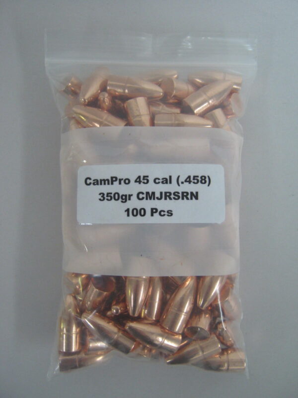 CamPro 45cal (.458) 350gr RS-Spitzer Bullet 100/Bag