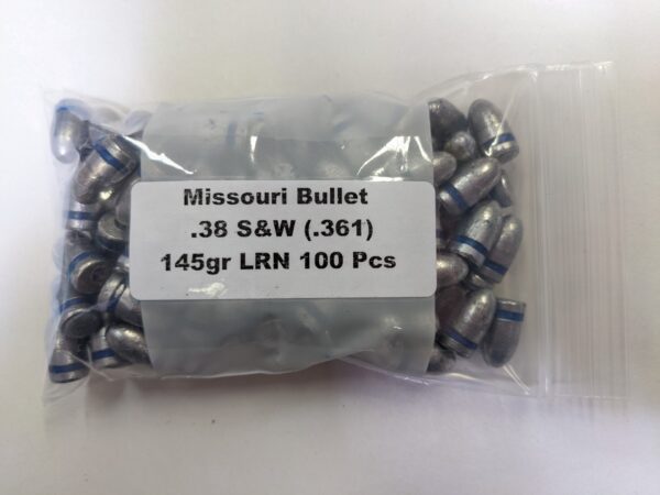 Missouri Bullet Co. CAST 38c (.361) 145gr RN .38 S&W 100/Bag