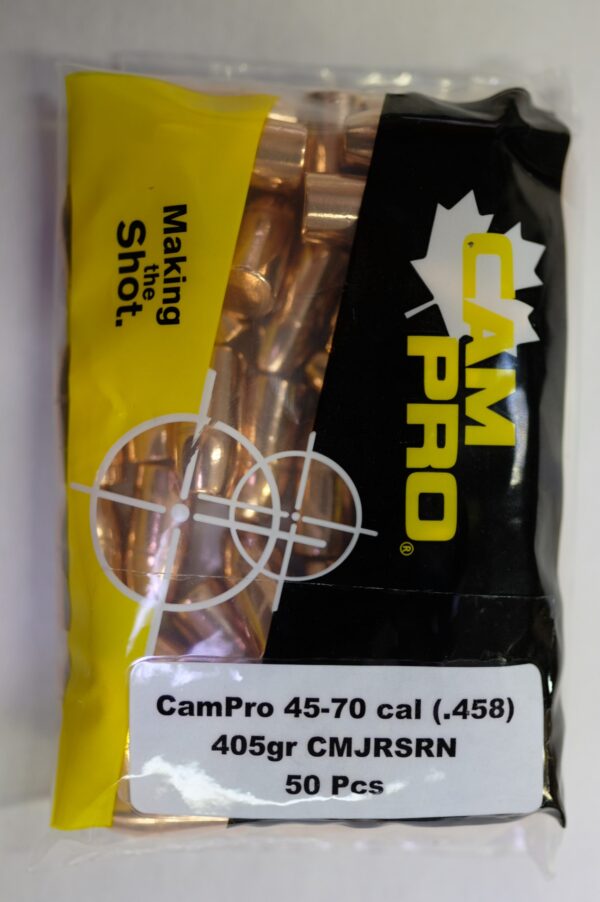 CamPro - 45-70 cal (.458) 405gr RSFP Plated 50/Bag