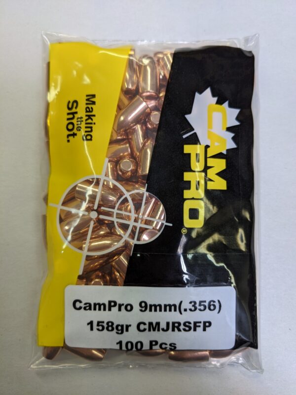 CamPro - 9mm Cal (.356) 158gr RSFP 100/Bag