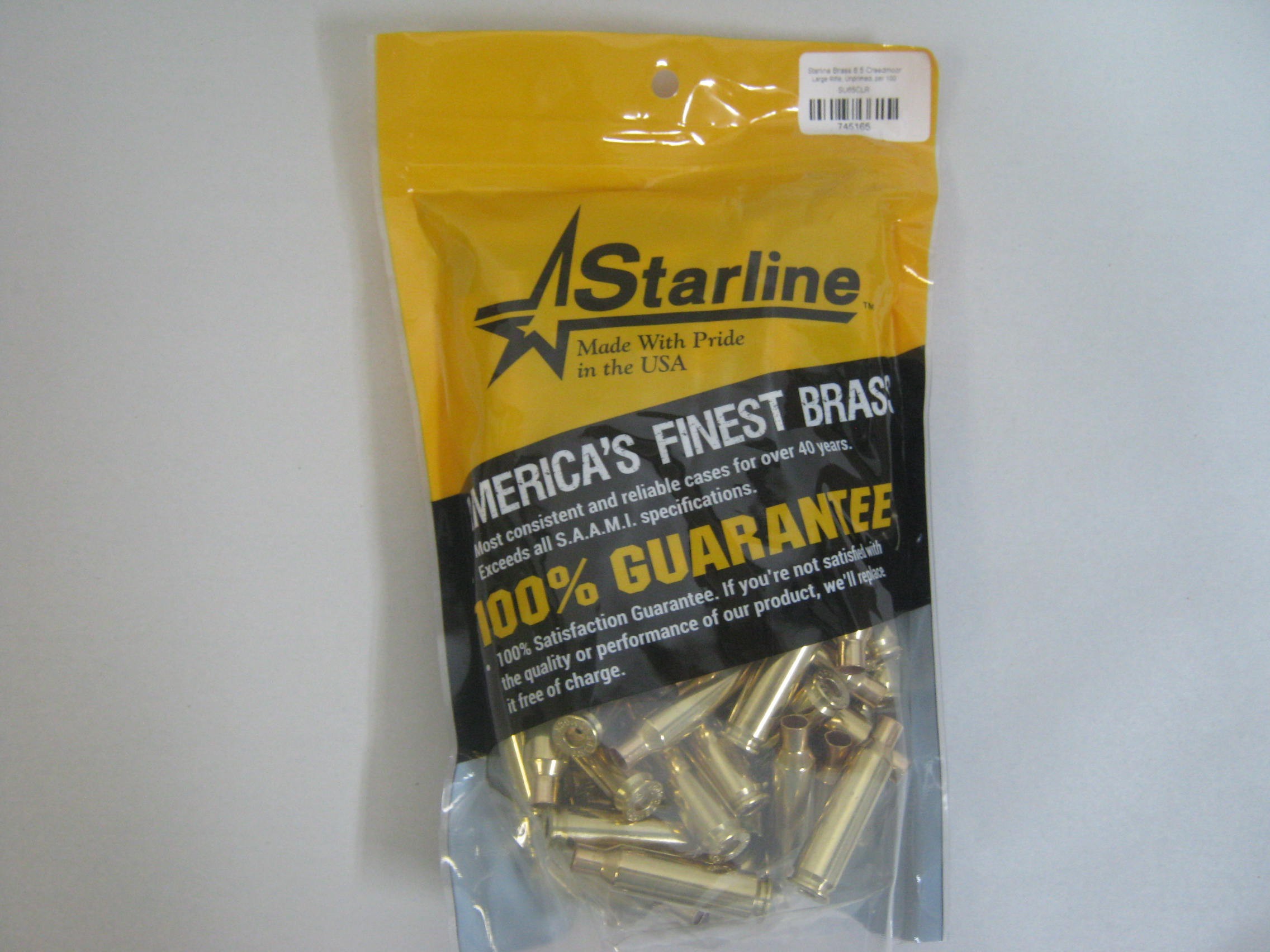 Starline 6.5 Creedmoor Small Primer Reloading Brass 100/Bag