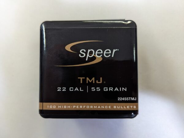 Speer 22cal (.224) 55gr TMJ BULLET 100/Box 1