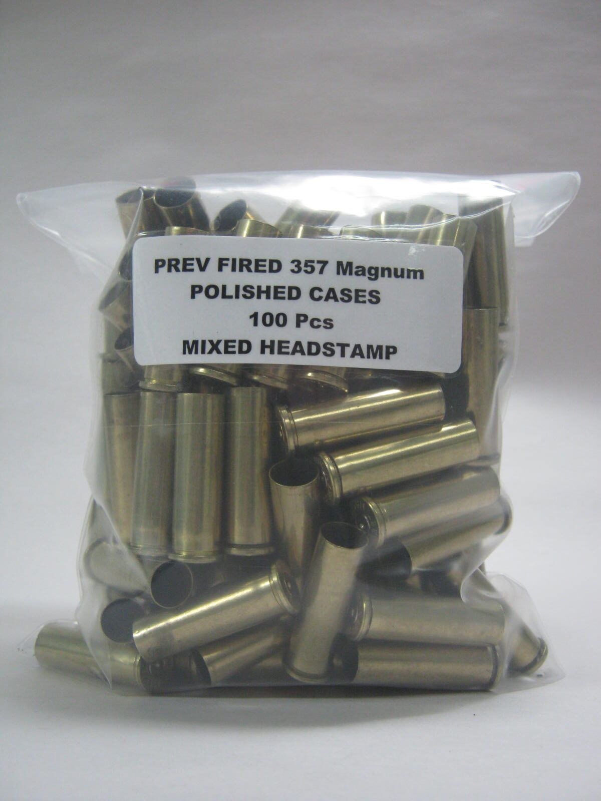 Once-Fired Reloading Brass 357 Grade A Box of 500