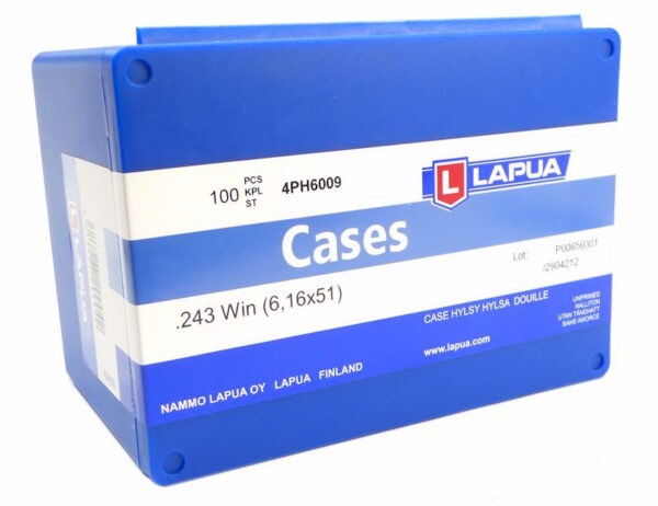 LAPUA - BRASS .308 WINCHESTER UNPRIMED 100/Box - Budget Shooter Supply