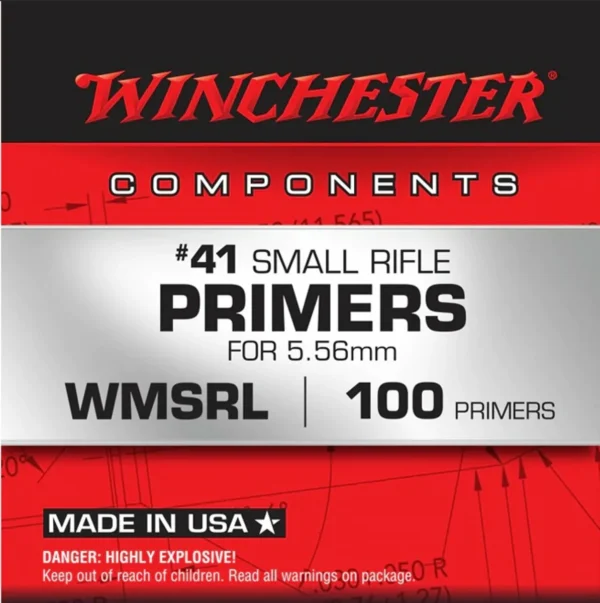 Winchester Small Rifle Primers 41 5.56 100 Sleeve