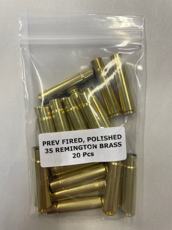 Prev Fired Polished Federal Brass 35 Remington Unprimed 20Bag